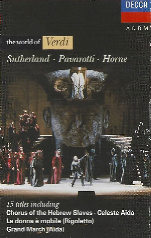 Giuseppe Verdi, Joan Sutherland, Luciano Pavarotti, Marilyn Horne : The World Of Verdi (Cass, Comp, RM, Dol)