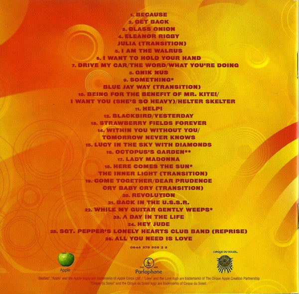 The Beatles : Love (CD, Album, P/Mixed)