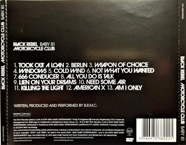 Black Rebel Motorcycle Club : Baby 81 (CD, Album)