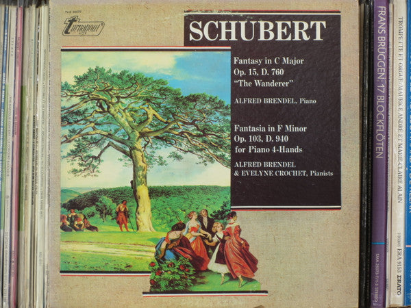 Franz Schubert, Alfred Brendel : Fantasy In C Major Opus 15, D. 760 "The Wanderer" - Fantasia In F Minor Opus 103, D. 940 For Piano 4-Hands (LP, Advance, RE)