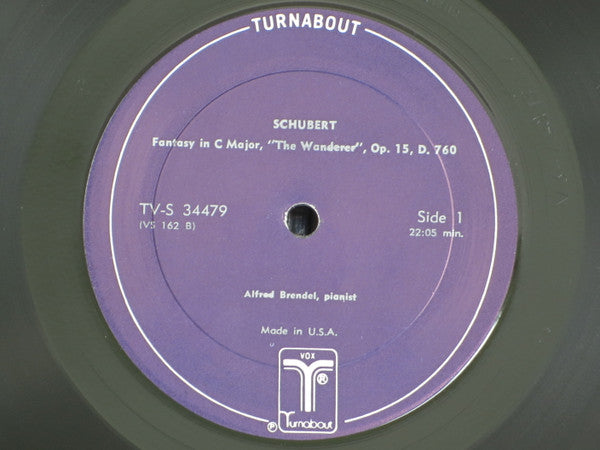 Franz Schubert, Alfred Brendel : Fantasy In C Major Opus 15, D. 760 "The Wanderer" - Fantasia In F Minor Opus 103, D. 940 For Piano 4-Hands (LP, Advance, RE)