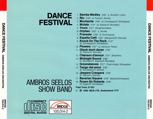 Ambros Seelos Orchestra* : Dance Festival (CD, RE)