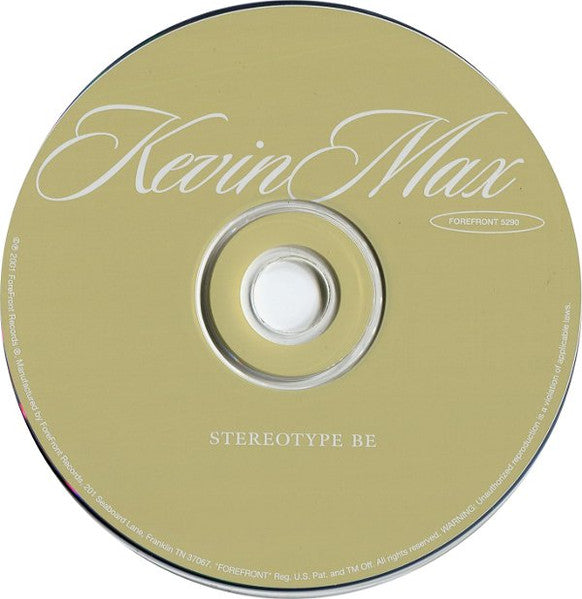 Kevin Max : Stereotype Be (CD, Album)