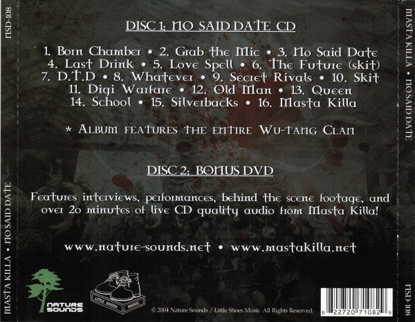 Masta Killa : No Said Date (CD, Album + DVD)