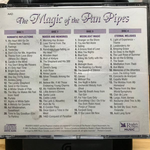 Unknown Artist : The Magic Of The Pan Pipes (4xCD, Comp)