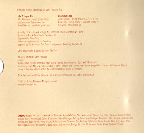 John Flanagan Trio : Honest Man (CD, Album)