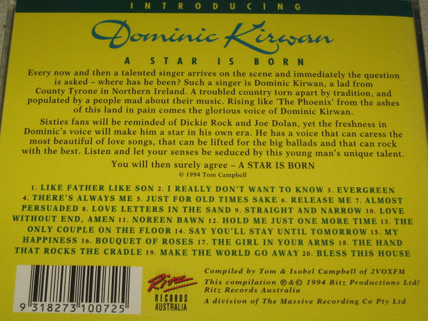 Dominic Kirwan : Introducing Dominic Kirwan (CD, Comp)