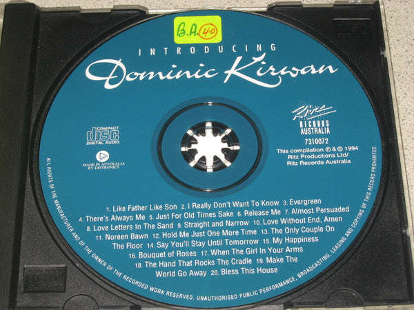 Dominic Kirwan : Introducing Dominic Kirwan (CD, Comp)