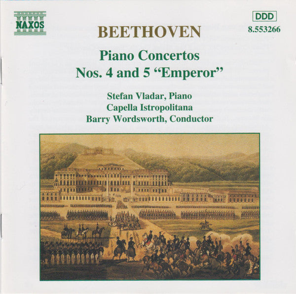 Beethoven* - Stefan Vladar, Capella Istropolitana, Barry Wordsworth : Piano Concertos Nos. 4 And 5 "Emperor" (CD)