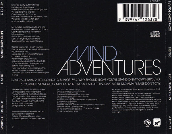 Des'ree : Mind Adventures (CD, Album)