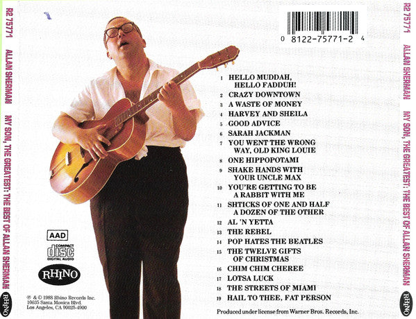 Allan Sherman : My Son, The Greatest: The Best Of Allan Sherman (CD, Comp)