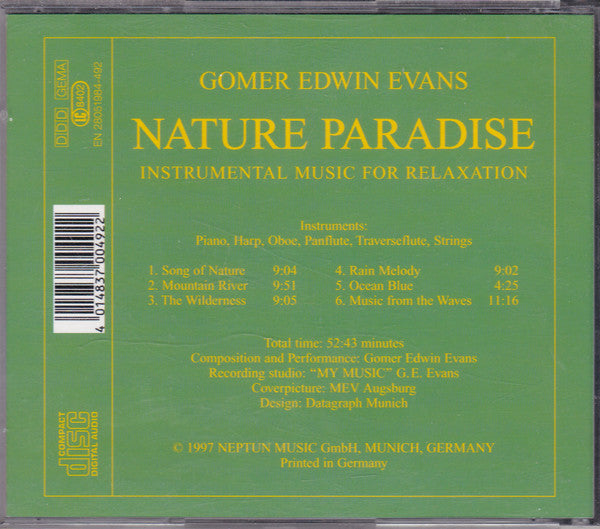 Gomer Edwin Evans : Nature Paradise (CD, Album)