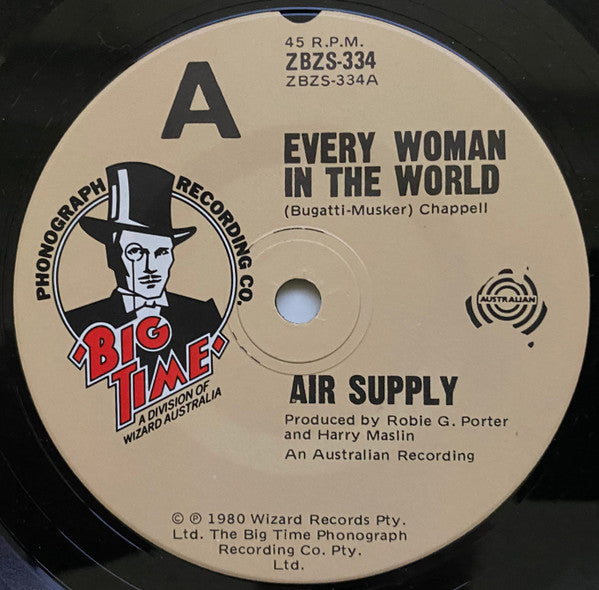 Air Supply : Every Woman In The World (7", Single)