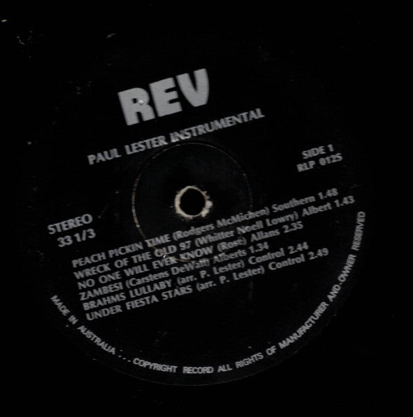 Paul Lester (2) And Paul Lester And His Stringdusters    U* : Slippin' Strings (12", Album)