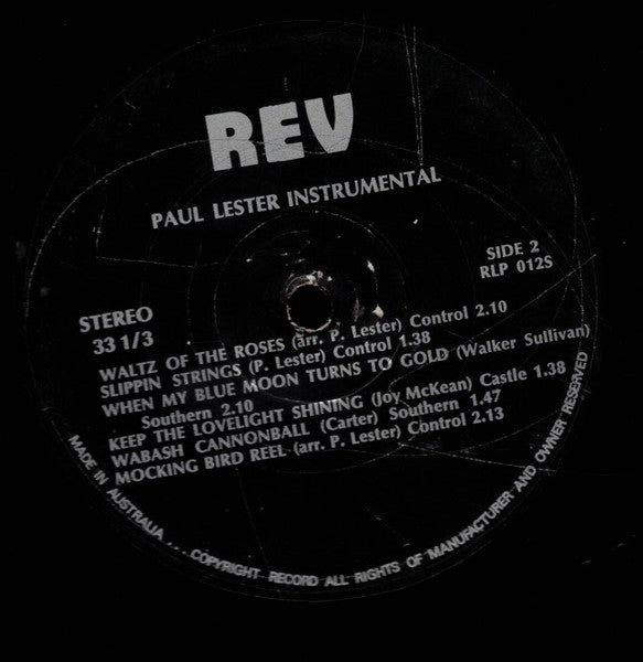 Paul Lester (2) And Paul Lester And His Stringdusters    U* : Slippin' Strings (12", Album)