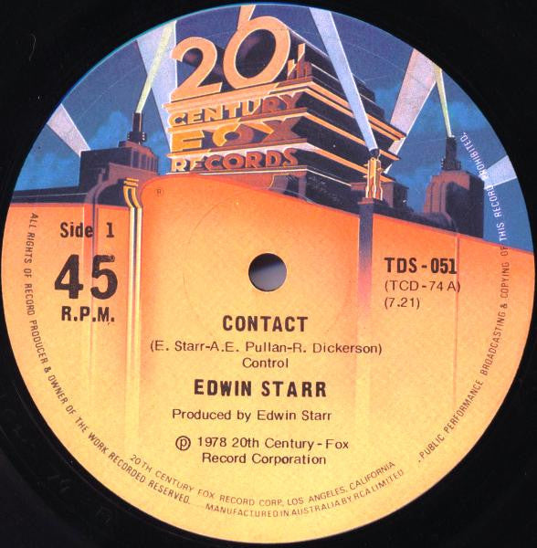 Edwin Starr : Contact / Don't Waste Your Time (12", Single)