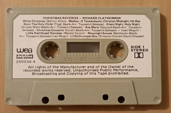Richard Clayderman : Christmas Reveries (Cass, Album, Pap)