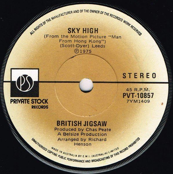 British Jigsaw* : Sky High (7", RP)