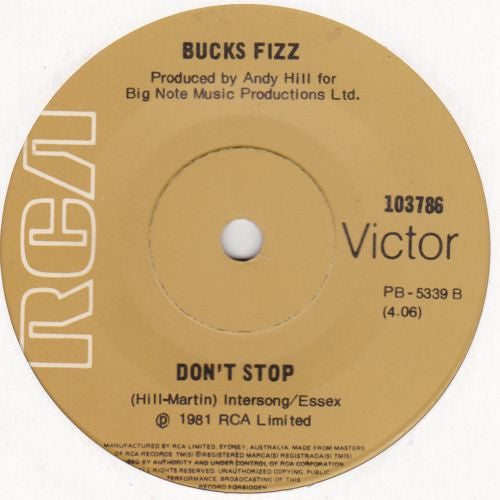 Bucks Fizz : Making Your Mind Up (7", Single)