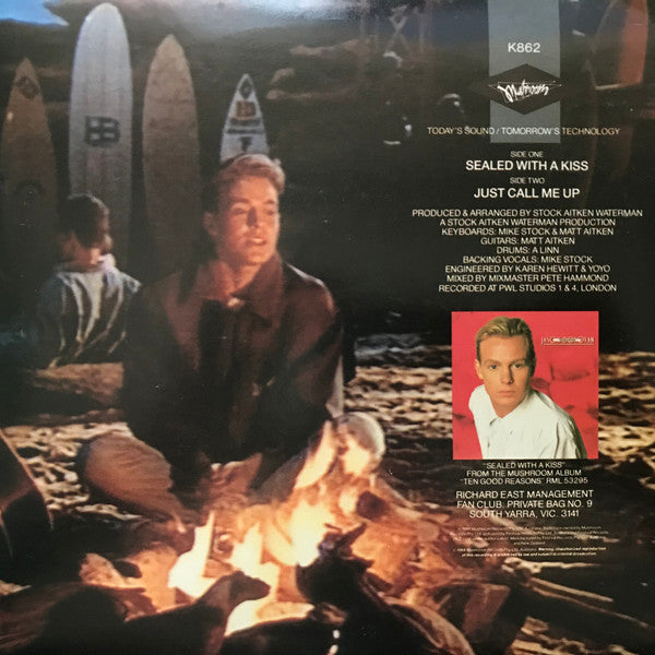 Jason Donovan : Sealed With A Kiss (7", Single)