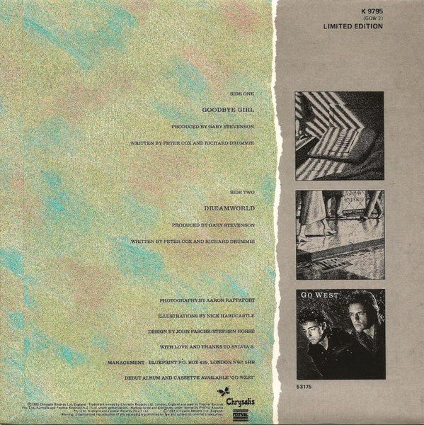 Go West : Goodbye Girl (7", Single, Ltd)