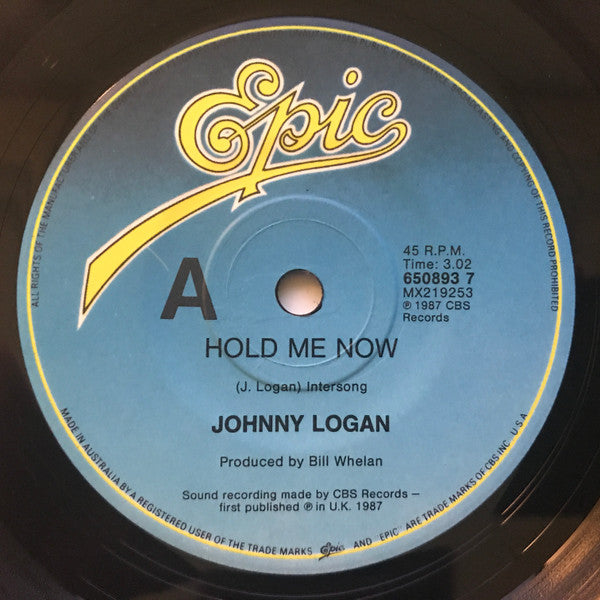Johnny Logan : Hold Me Now (7", Single)