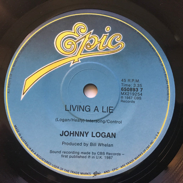 Johnny Logan : Hold Me Now (7", Single)