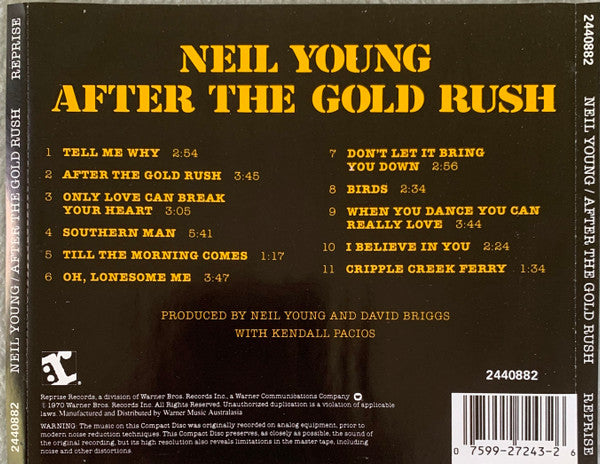 Neil Young : After The Gold Rush (CD, Album, RE)
