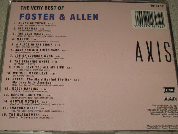 Foster & Allen : The Very Best Of Foster & Allen (CD, Comp)