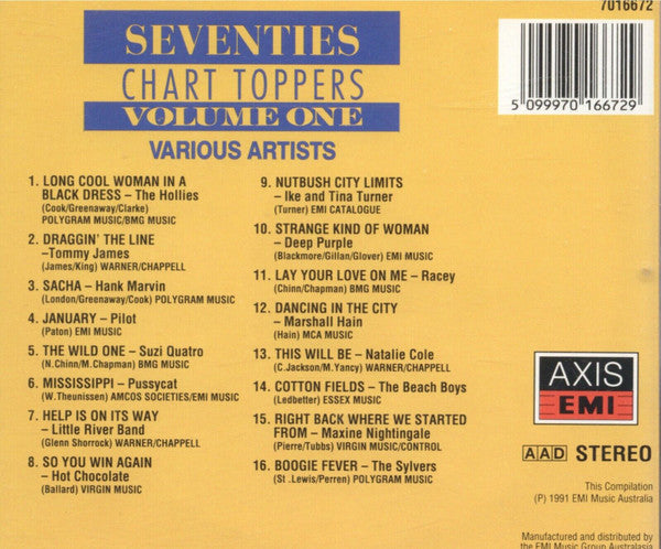 Various : Seventies Chart Toppers (Volume One) (CD, Comp)