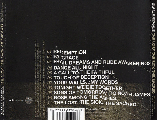 Inhale Exhale : The Lost The Sick The Sacred (CD, Album)