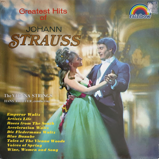 Hans Richter (10) Conducting The Vienna Strings* : Greatest Hits Of Johann Strauss (LP, RE)