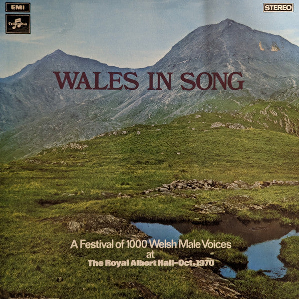 Various : Wales In Song - The Second Festival Of 1000 Welsh Male Voices (LP)