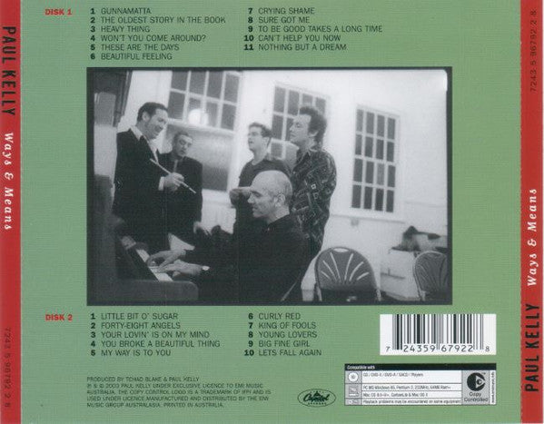 Paul Kelly (2) : Ways & Means (2xCD, Album, Copy Prot.)