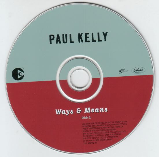 Paul Kelly (2) : Ways & Means (2xCD, Album, Copy Prot.)
