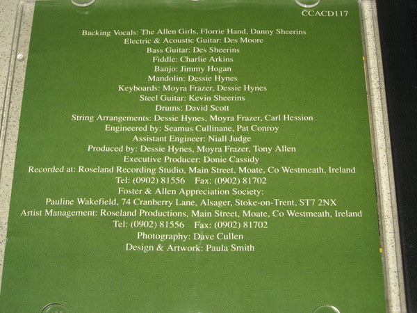 Foster & Allen : Songs We Love To Sing (CD, Comp)