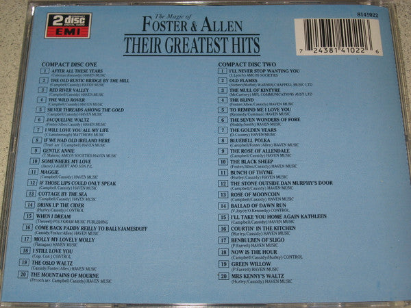 Foster & Allen : The Magic Of Foster & Allen - Their Greatest Hits (2xCD, Comp)