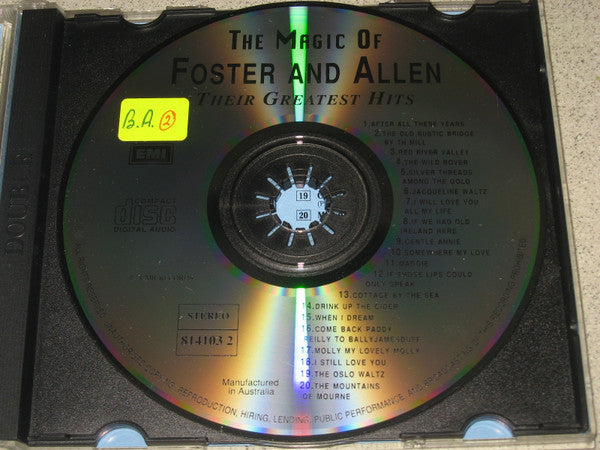 Foster & Allen : The Magic Of Foster & Allen - Their Greatest Hits (2xCD, Comp)