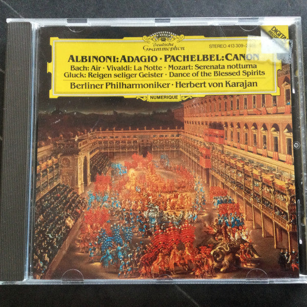 Berliner Philharmoniker • Herbert Von Karajan : Albinoni: Adagio • Pachelbel: Canon (CD, Album, RE)