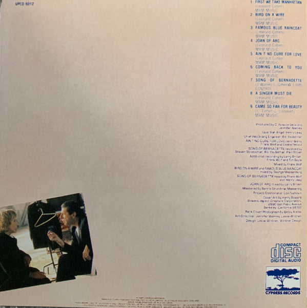 Jennifer Warnes : Famous Blue Raincoat (The Songs Of Leonard Cohen) (CD, Album)