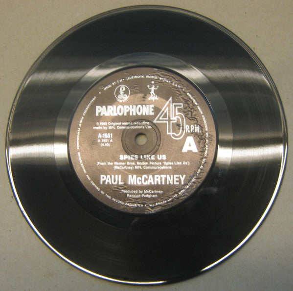 Paul McCartney : Spies Like Us (7", Single)