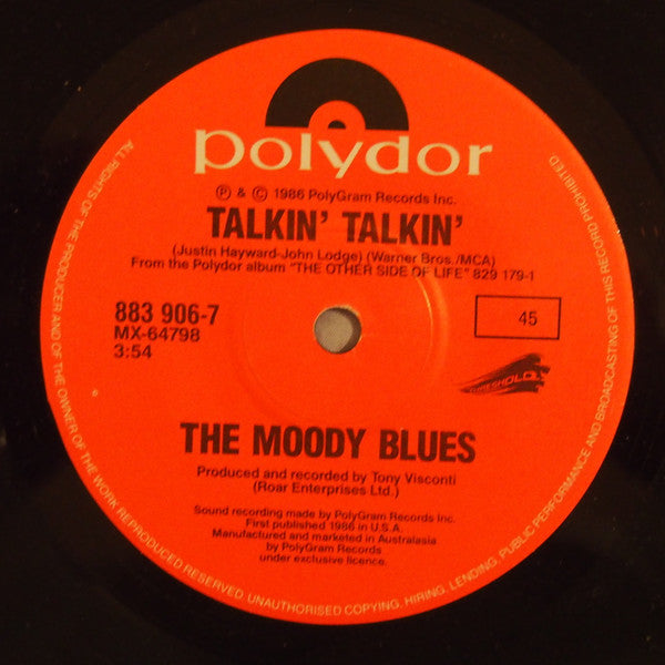 The Moody Blues : Your Wildest Dreams (7", Single)