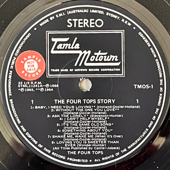 Four Tops : Four Tops Story 1964-72 (2xLP, Comp)