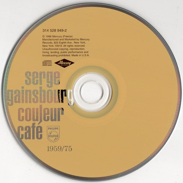 Serge Gainsbourg : Couleur Café (CD, Comp, RM, RP)