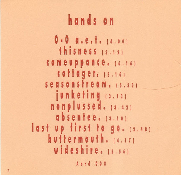 Thousand Yard Stare : Hands On (CD, Album)