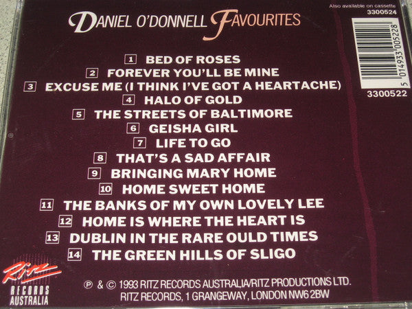 Daniel O'Donnell : Favourites  (CD, Album)