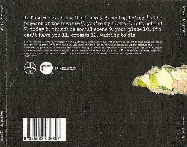 Zero 7 : The Garden (CD, Album)