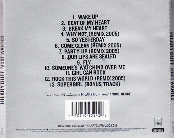 Hilary Duff : Most Wanted (CD, Comp)