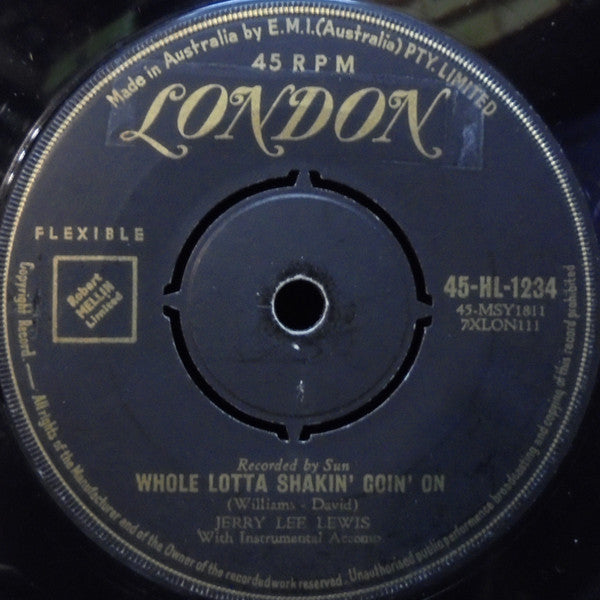 Jerry Lee Lewis : Whole Lotta Shakin' Goin' On (7", Single)