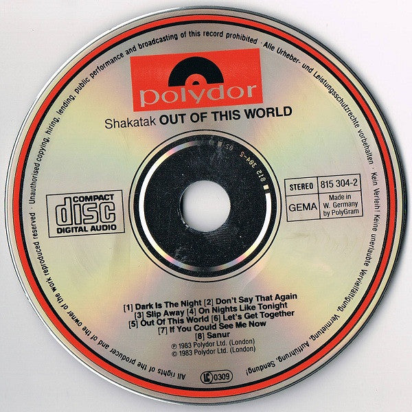 Shakatak : Out Of This World (CD, Album, RE)
